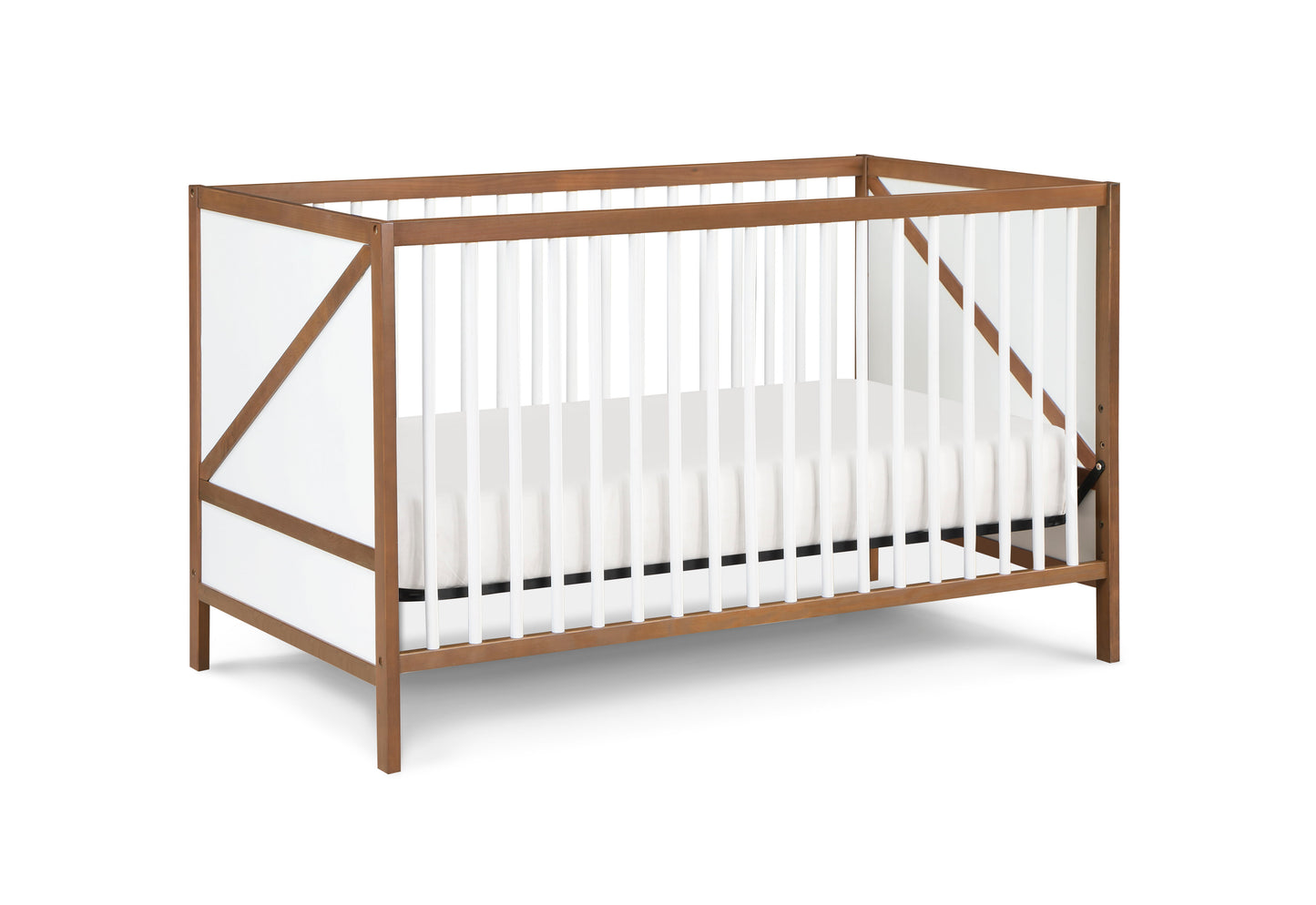 Pixie Zen - 3 In 1 Crib - Walnut / White