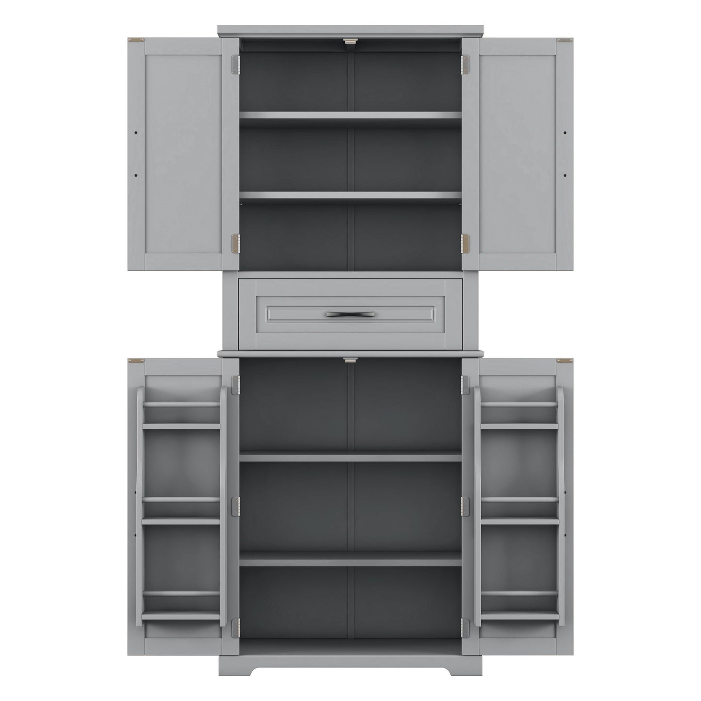Bathroom Storage Cabinet With Multi Functional Storage Space, Material, Adjustable Shelf, Slide Rail Drawer - Gray