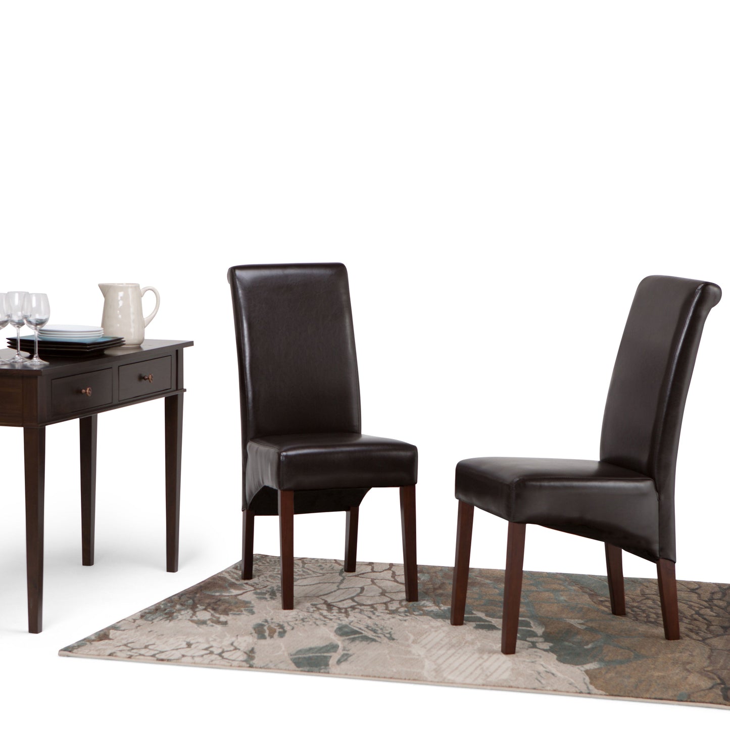 Avalon - Deluxe Parson Dining Chair (Set of 2) - Tanners Brown