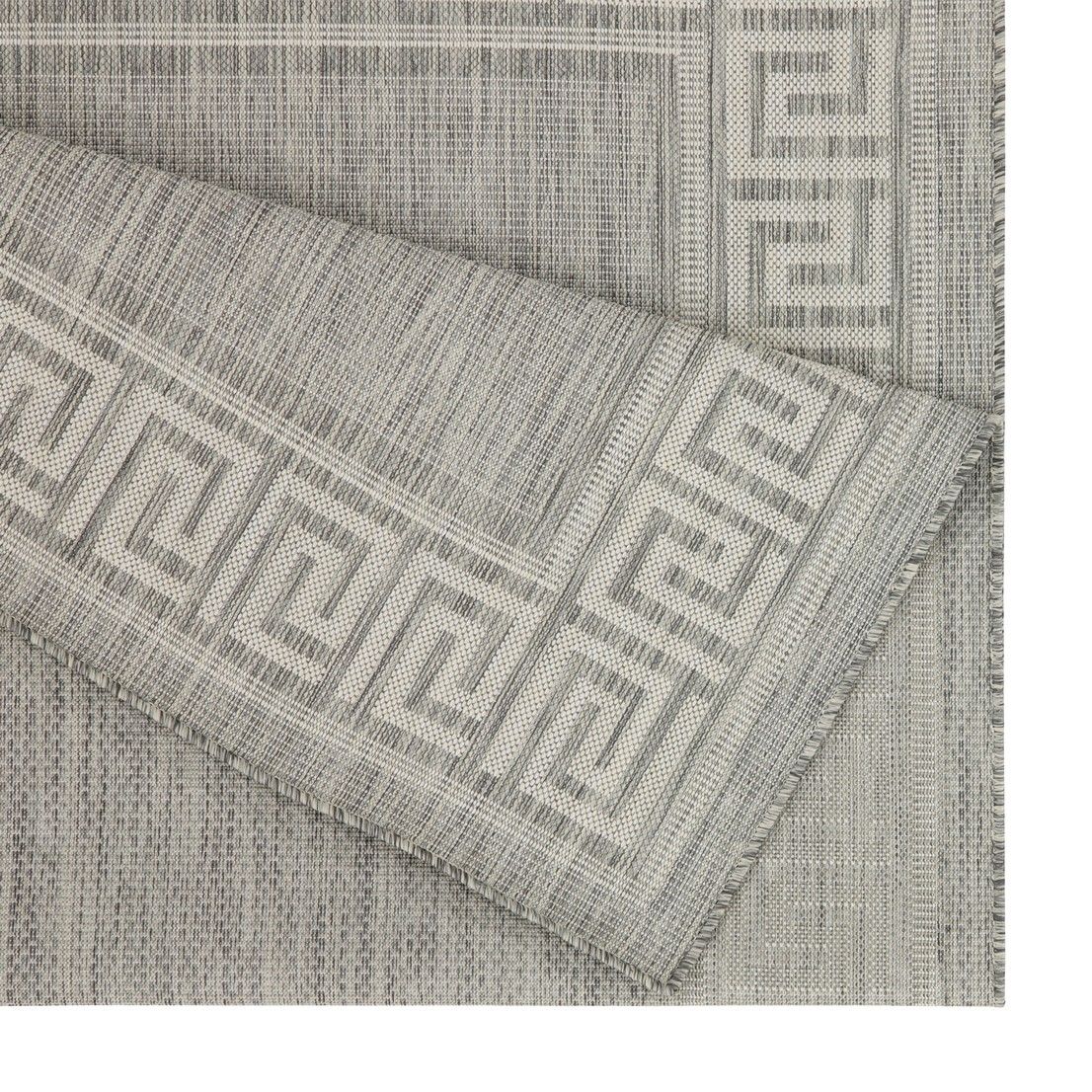 Sunshine - 7'10" X 10'3" Indoor, Outdoor, Area Rug - Silver