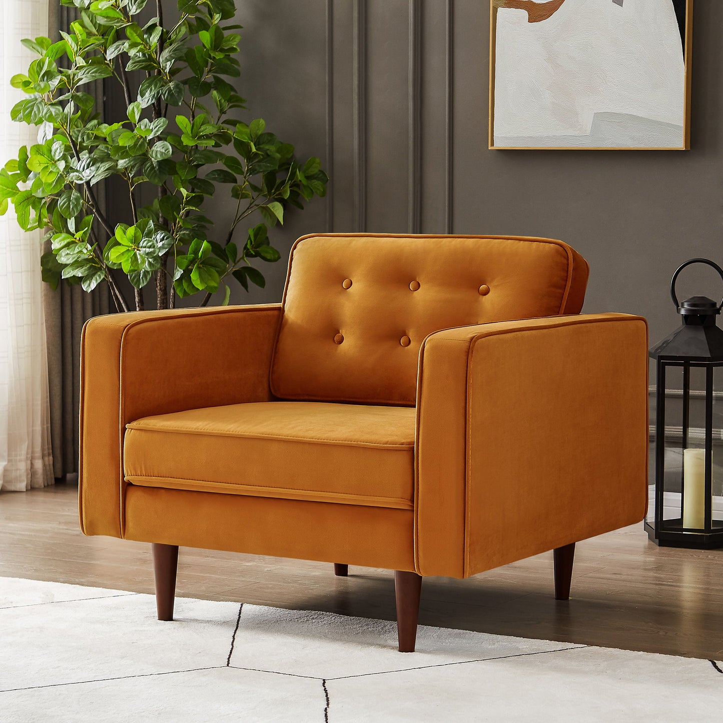 Casey - Lounge Chair - Orange