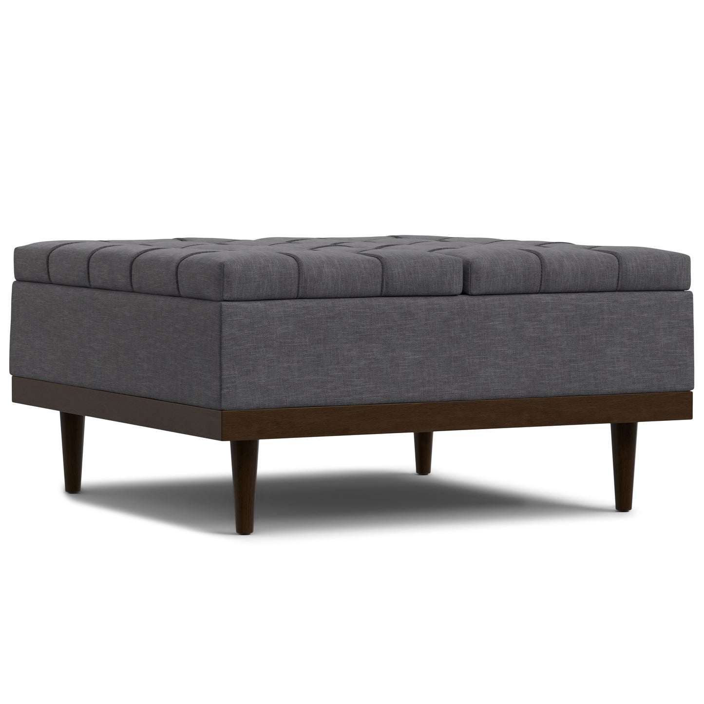 Mariah - Lift Top Table Storage Ottoman - Gray