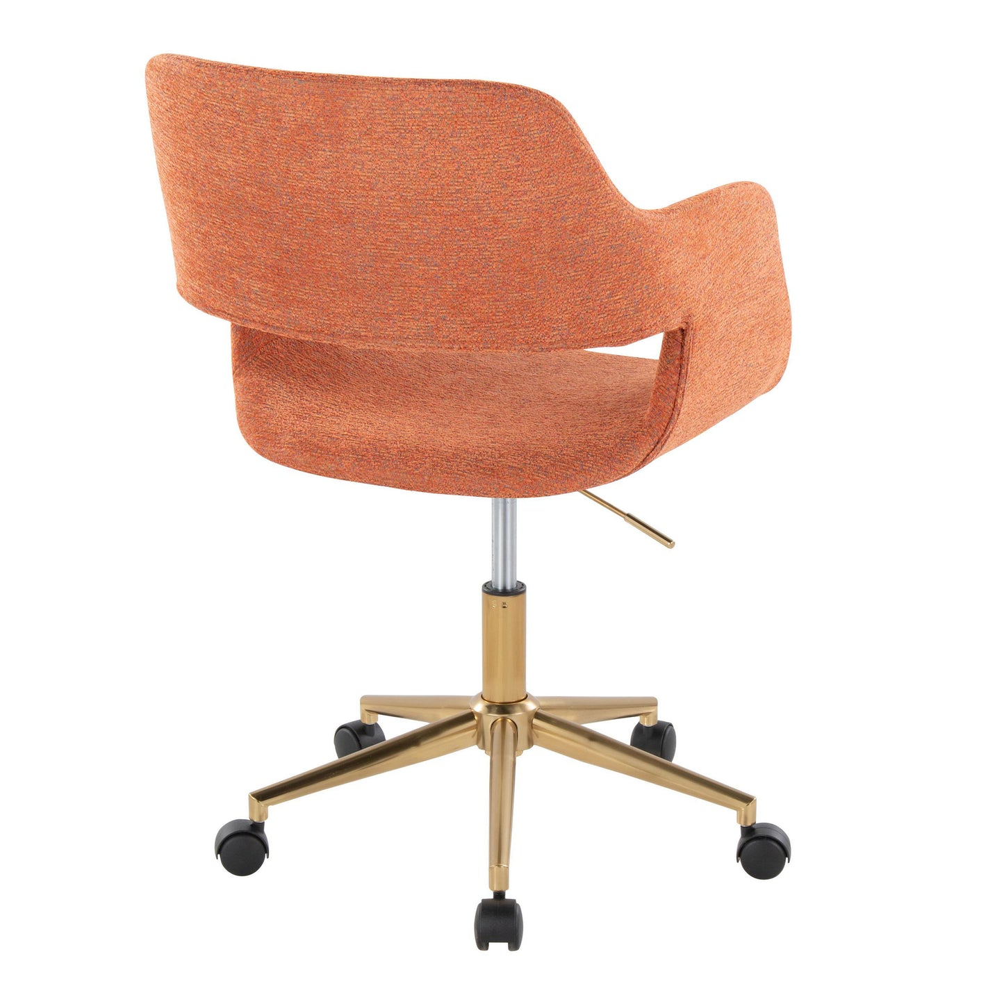 Margarite - Contemporary Task Chair - Gold / Orange