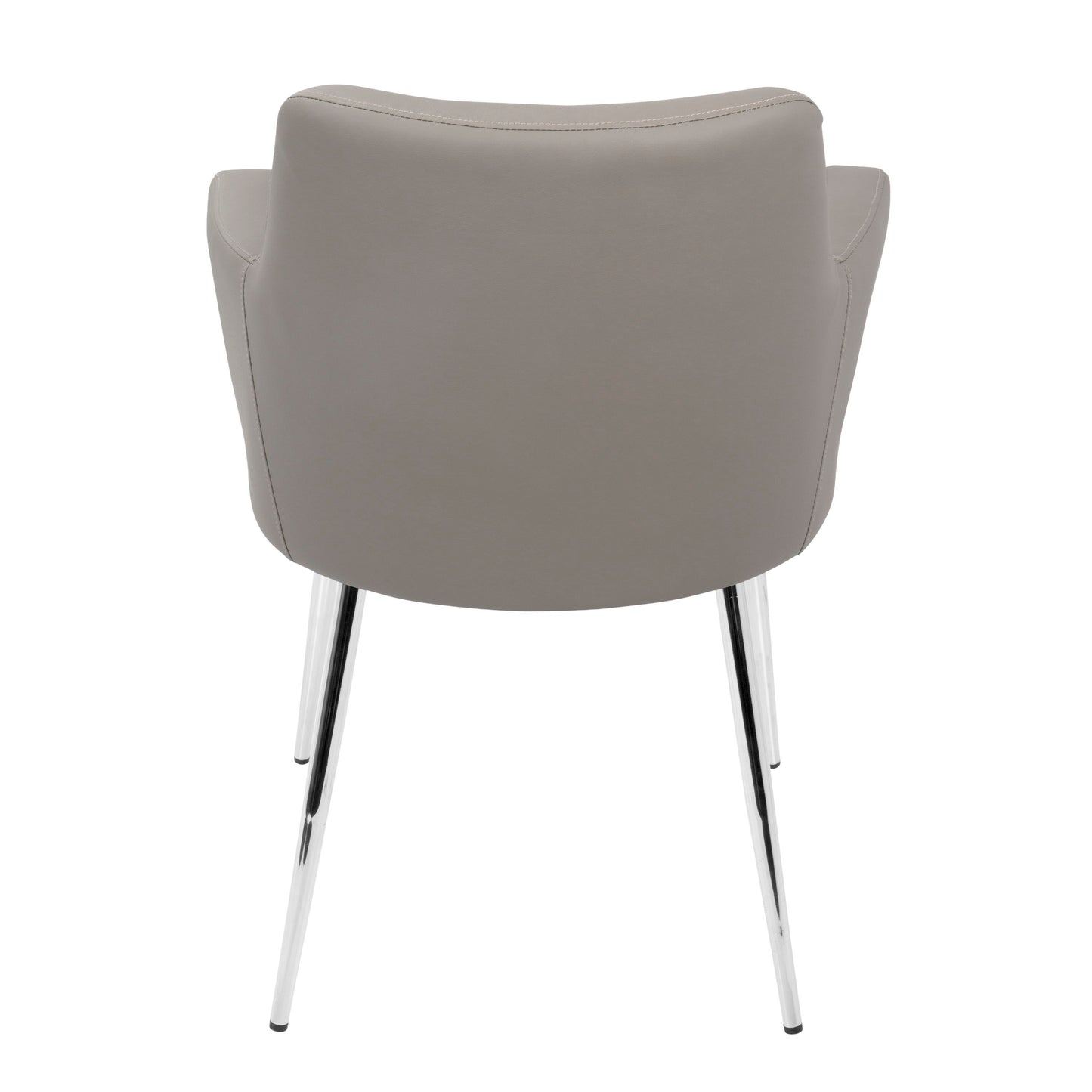 Andrew - Contemporary Dining / Chair (Set of 2) - Chrome / Gray