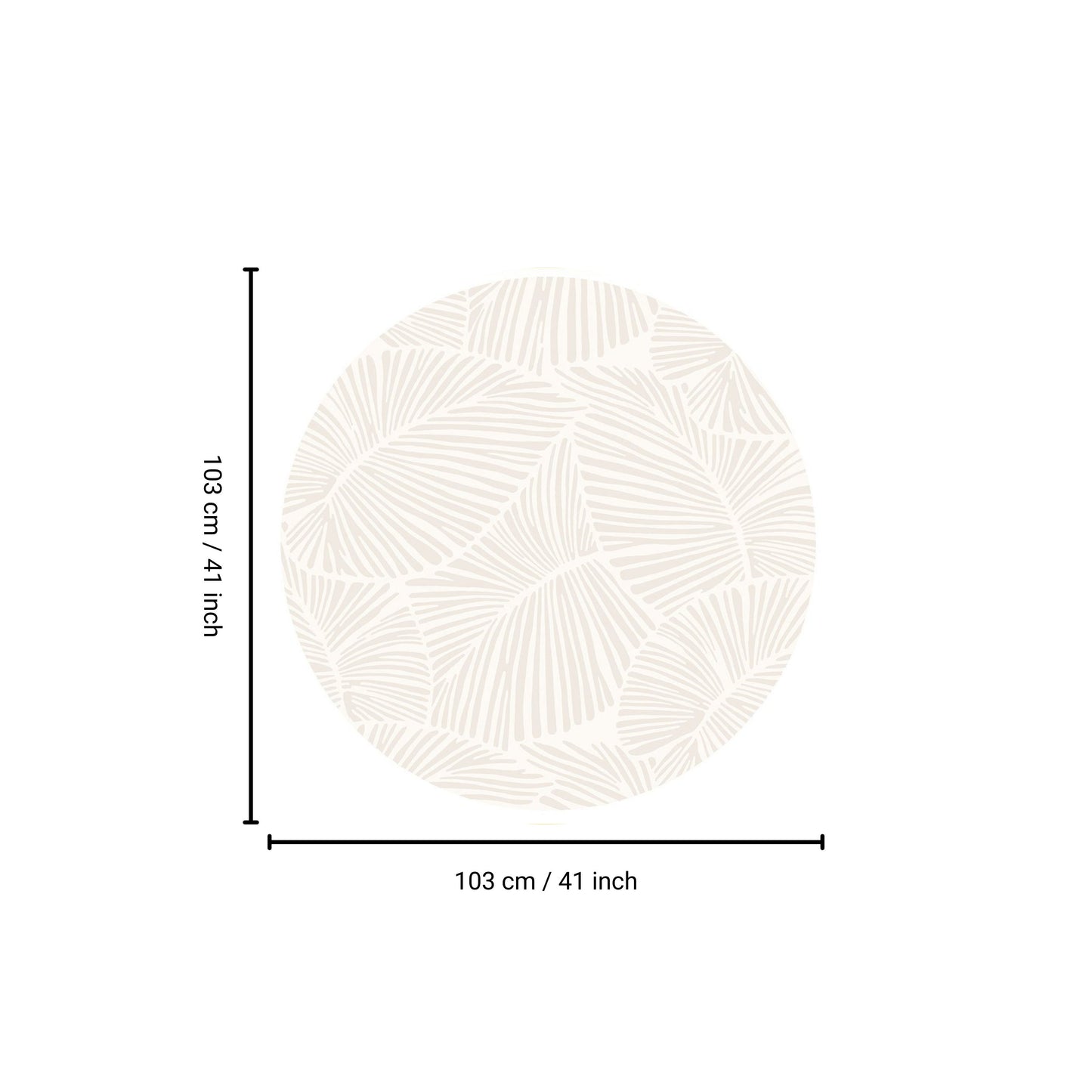 Curve - Round Rug - White