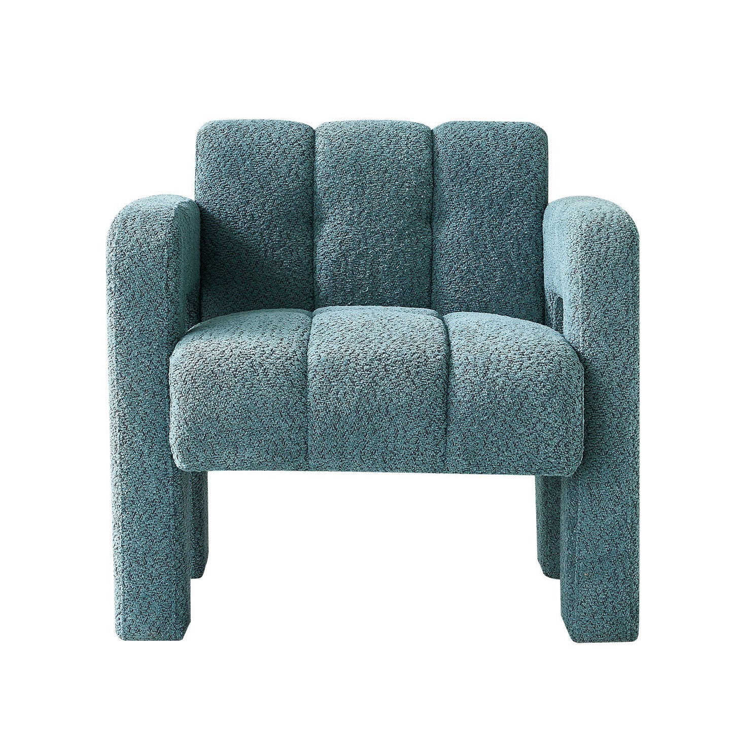 31.10" Wide Boucle Upholstered Accent Chair - Green