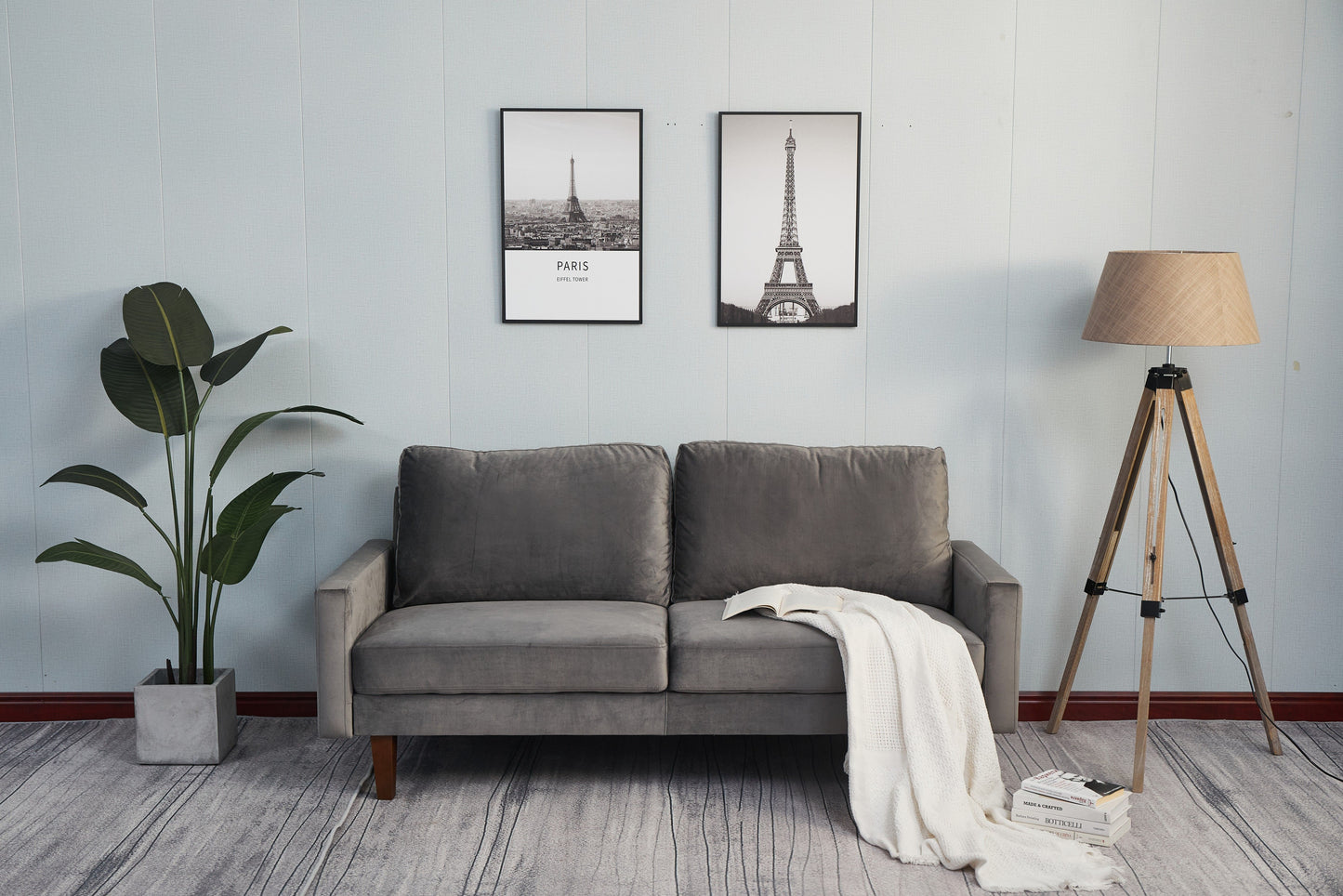 Plush Comfort Loveseat - Gray