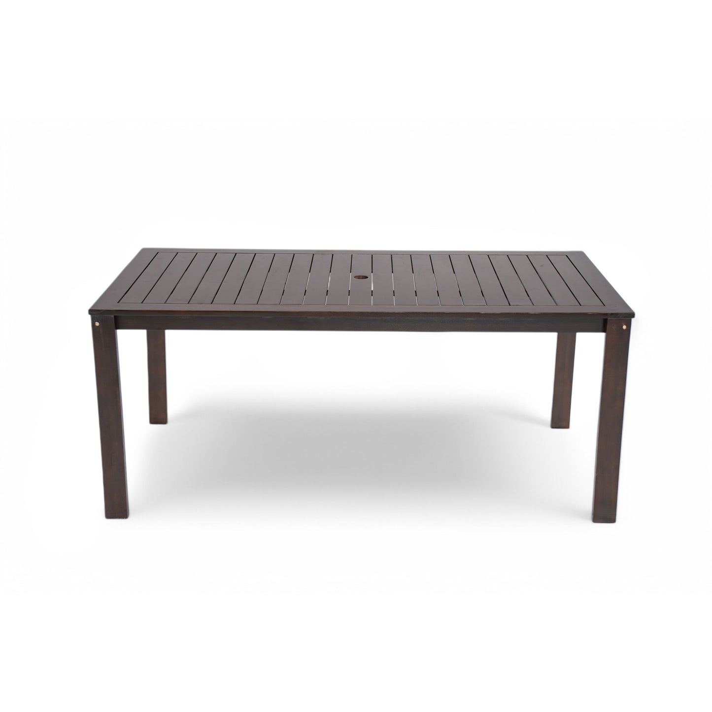 Patio Dining Set Outdoor Dining Table And Chair Set With And Removable Cushions For Patio, Backyard, Garden - Dark Brown