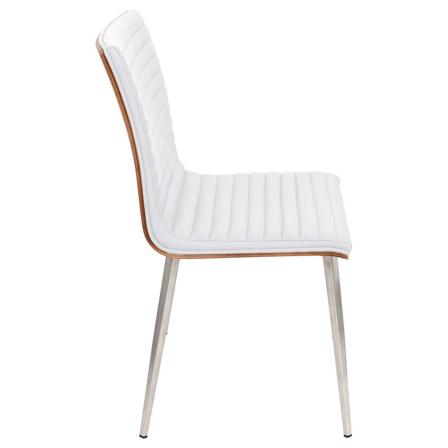 Mason - Contemporary Dining / Chair With Swivel (Set of 2) - Walnut / White
