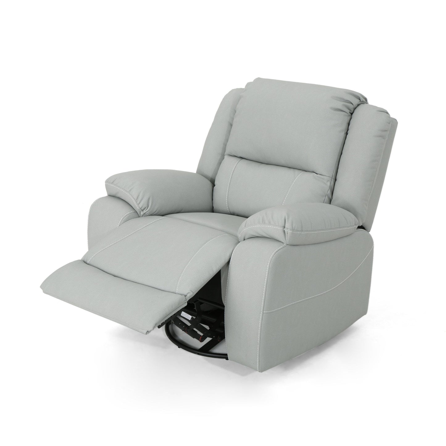 Wide Manual Swivel Standard Recliner - Light Gray