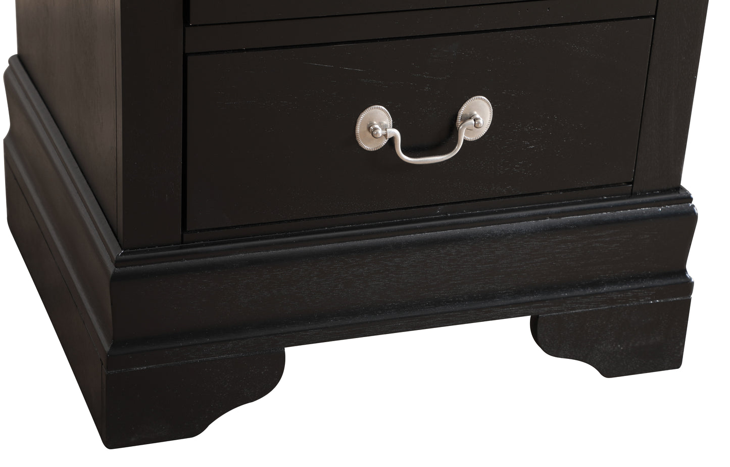 Louis Phillipe - Elegant Traditional Nightstand - Black
