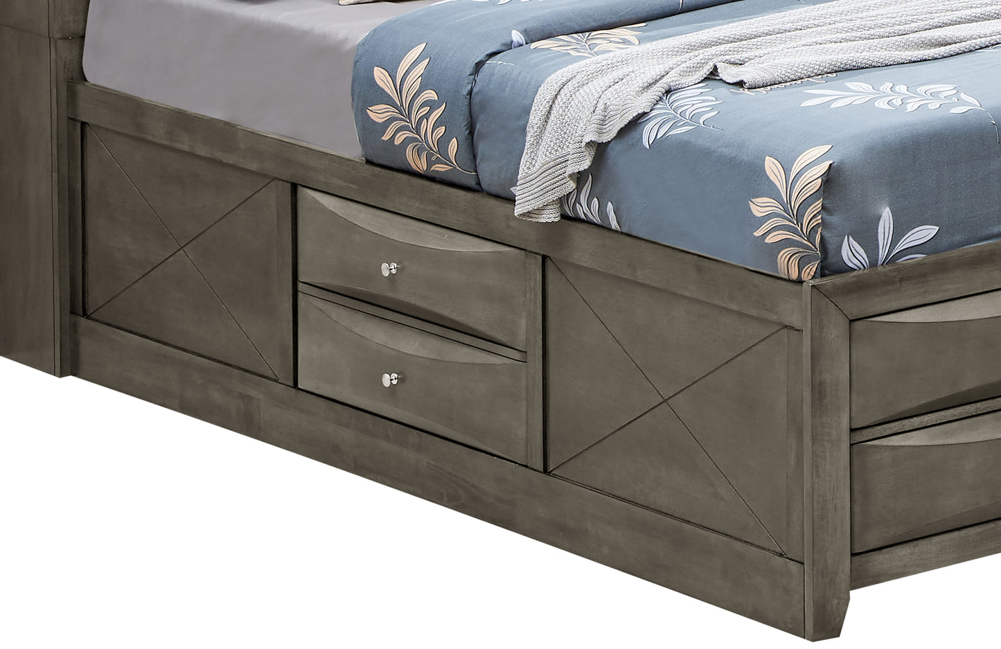 Marilla - Full Storage Bed - Gray