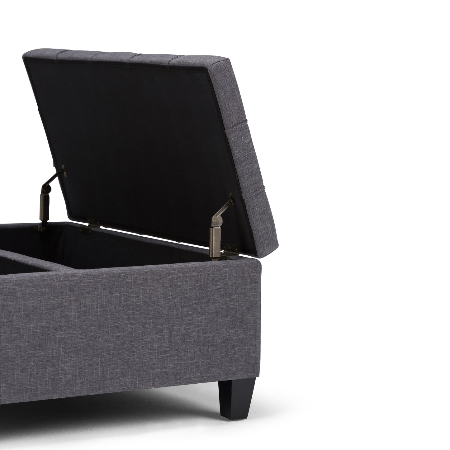 Harrison - Coffee Table Storage Ottoman - Slate Gray