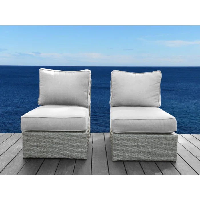 Patio Chair With Cushions - Gray Mix
