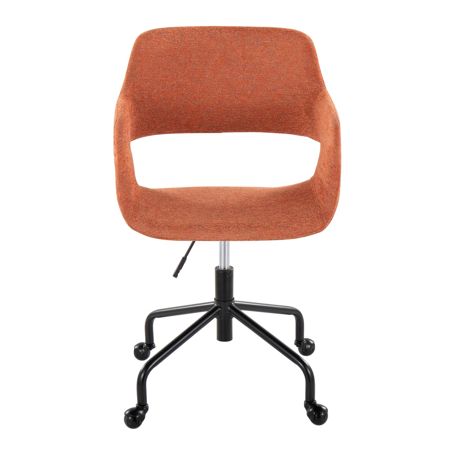 Margarite - Contemporary Adjustable Office Chair - Black / Orange