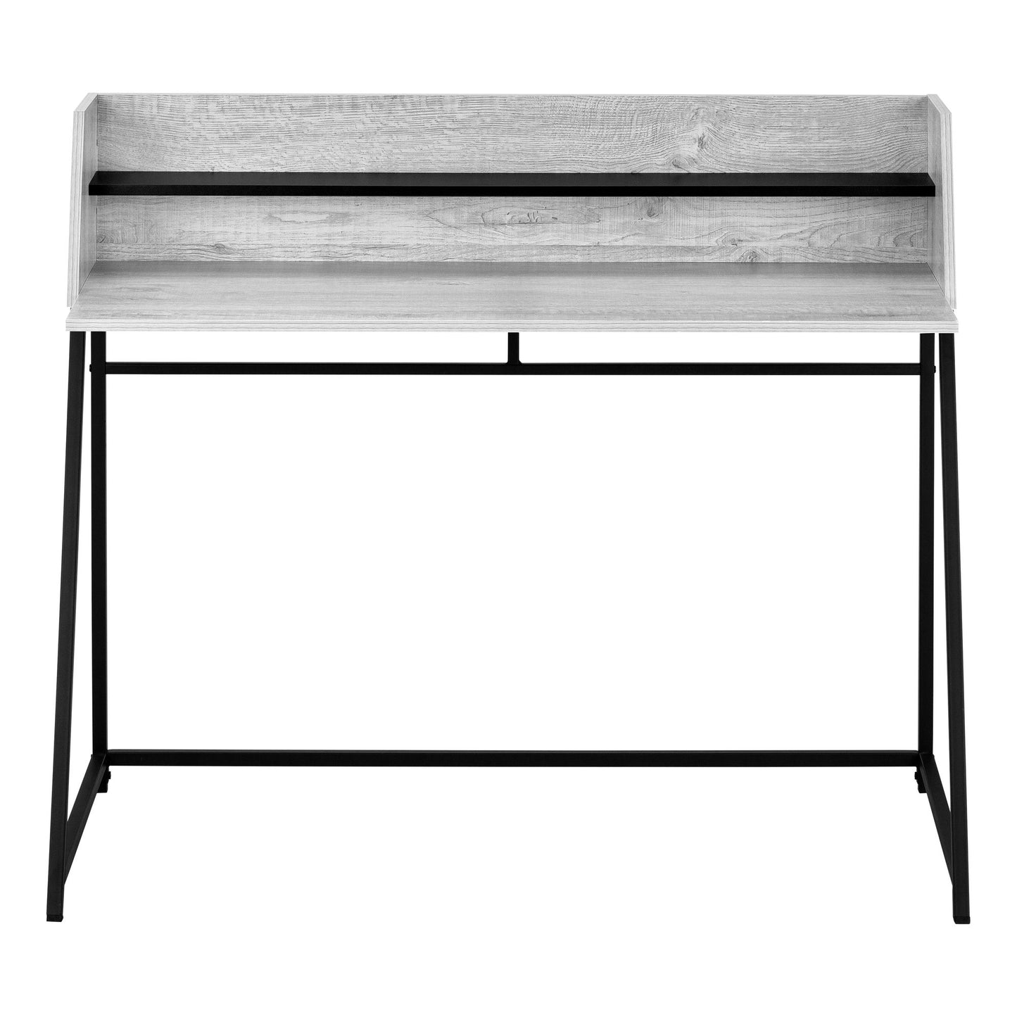 Computer Desk For Home Office, Laptop, Storage Shelves - Gray