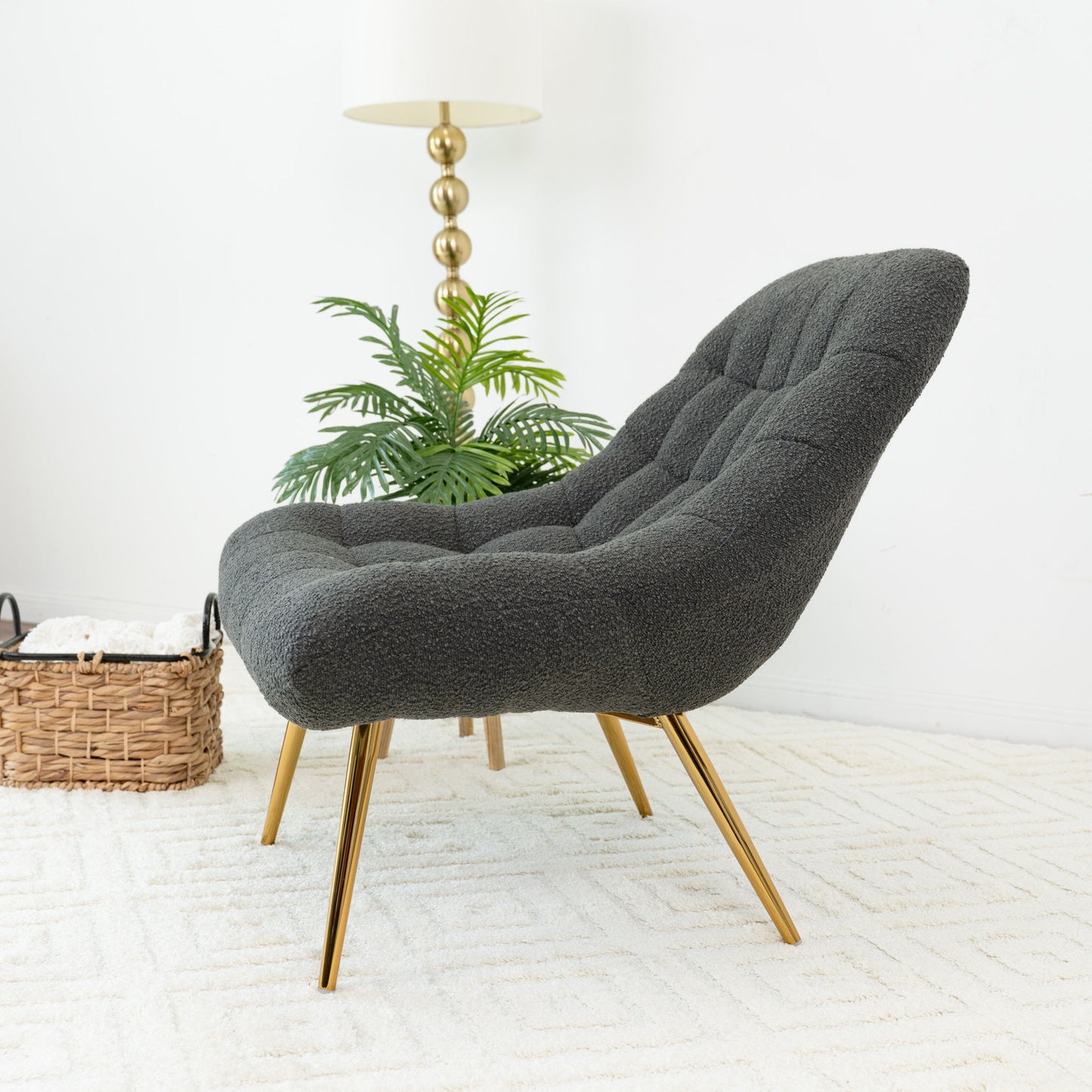 Aubrey - French Lounge Chair - Gray