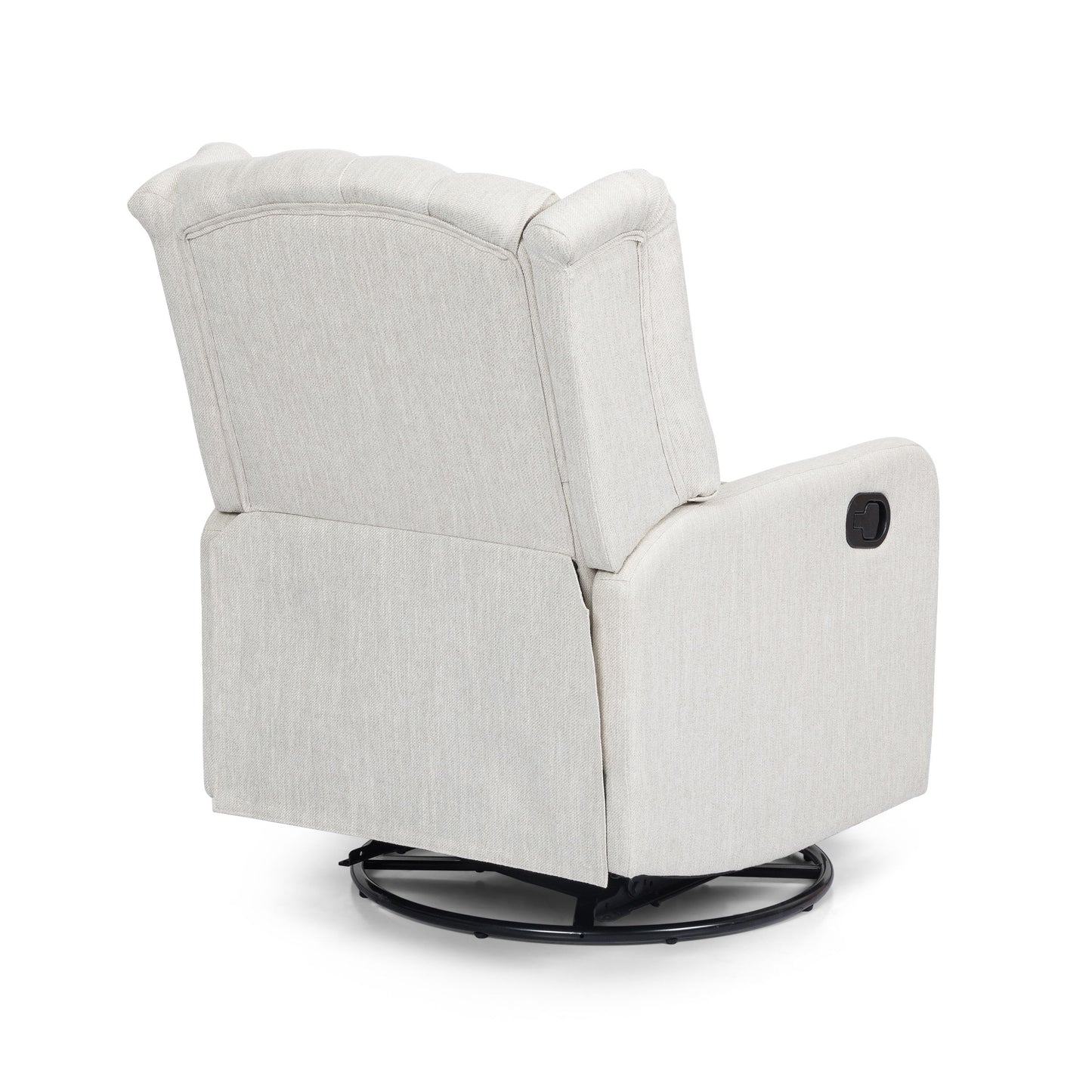 Classic Design, Manual Recliner Chair With 360 Degree Swivel - Beige