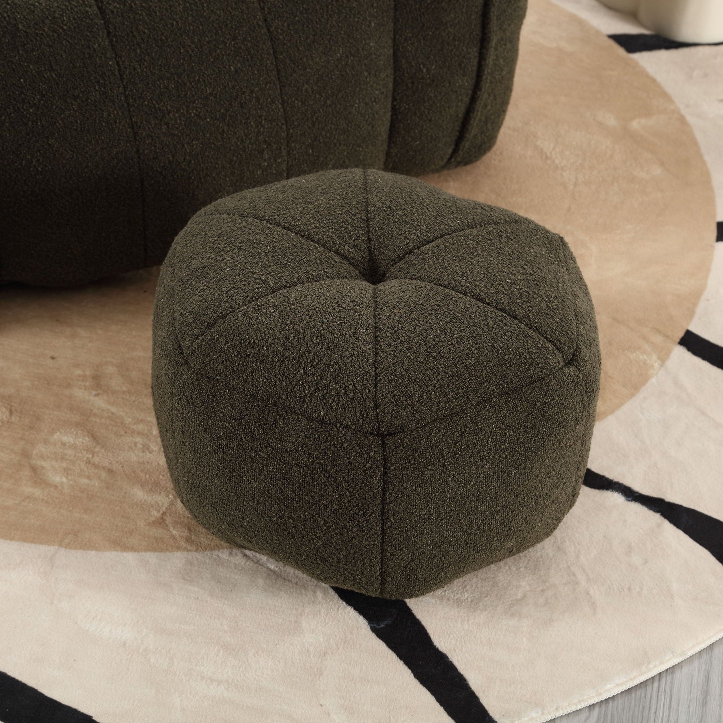 Soft Bean Bag Chair With High Resilient Foam (Chips) - Olive Green
