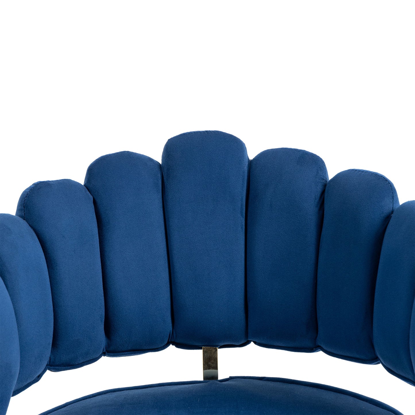 Modern Home Office Desk Chair With Adjustable Height And Swivel Wheels - Navy