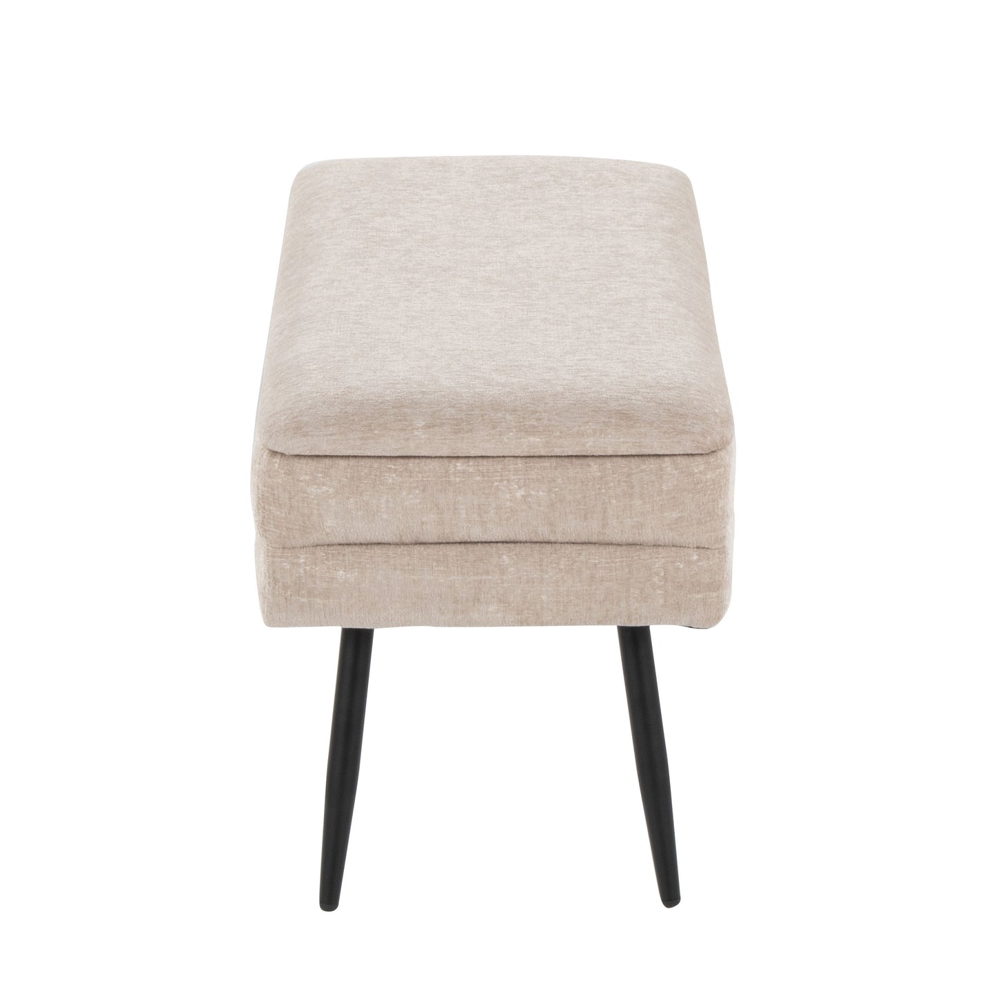 Neapolitan - Contemporary Storage Bench - Black / Light Brown