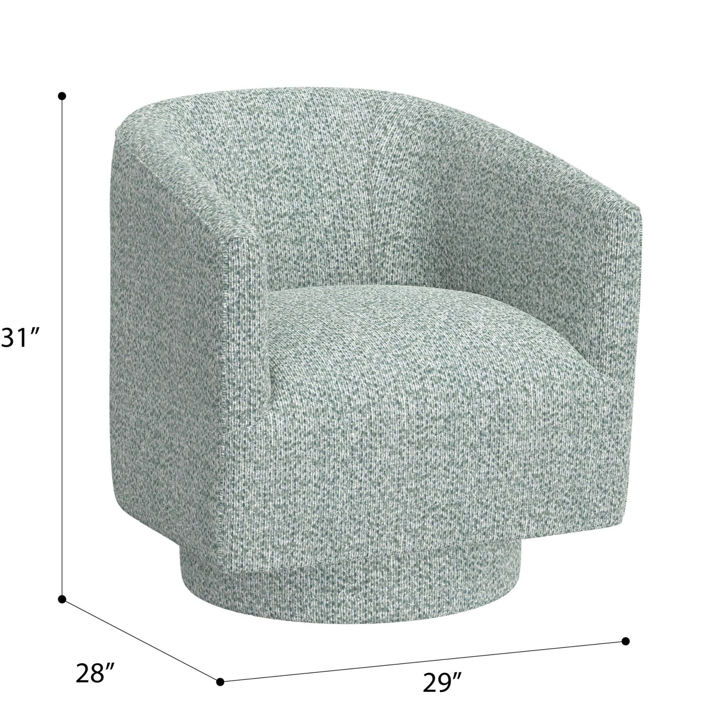 Bralin - Swivel, Accent Chair - Blue
