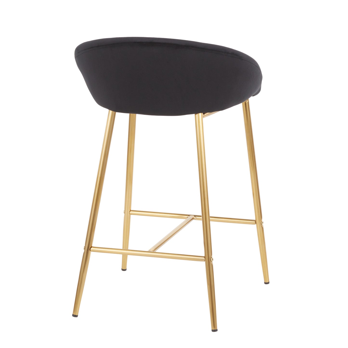 Matisse - Glam Counter Stool (Set of 2) - Gold / Black
