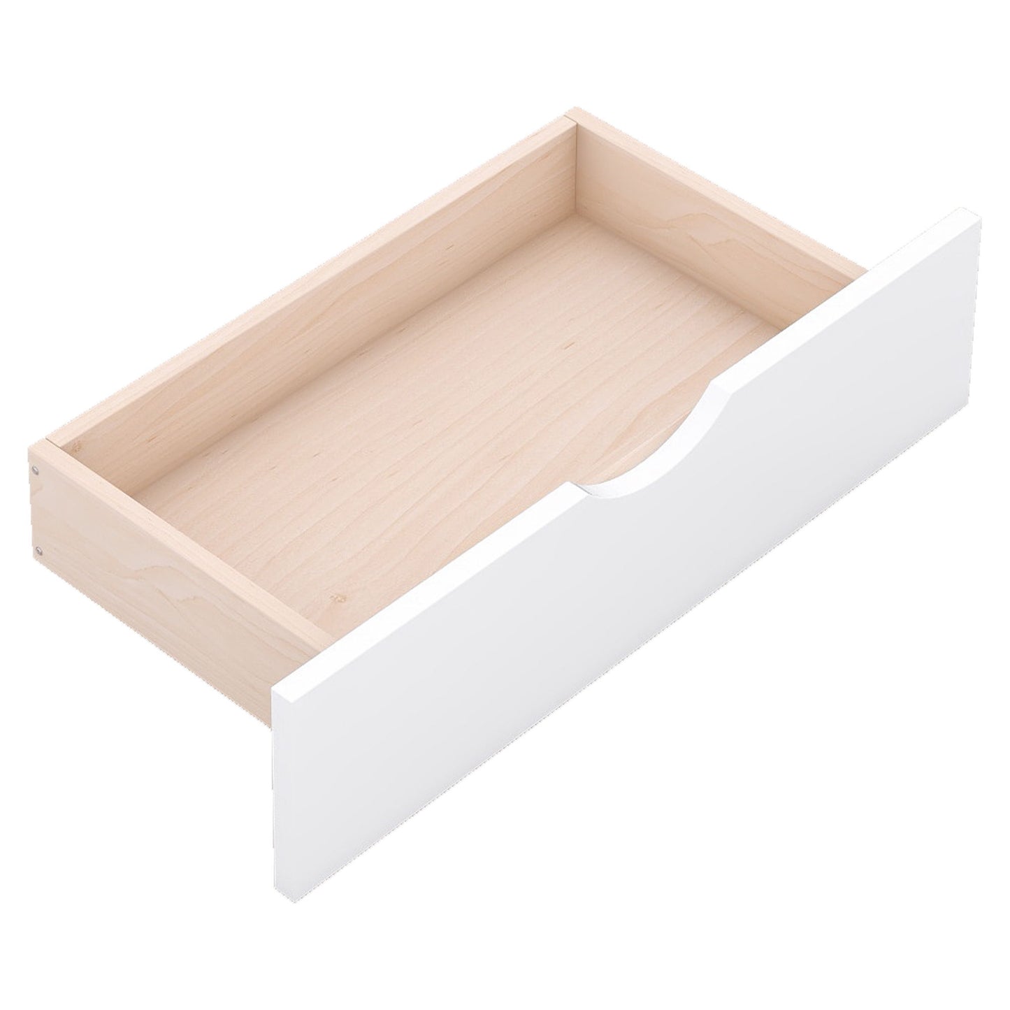 Twin Size LED Platform Bed With Trundle With Storage Headboard With Drawers - White