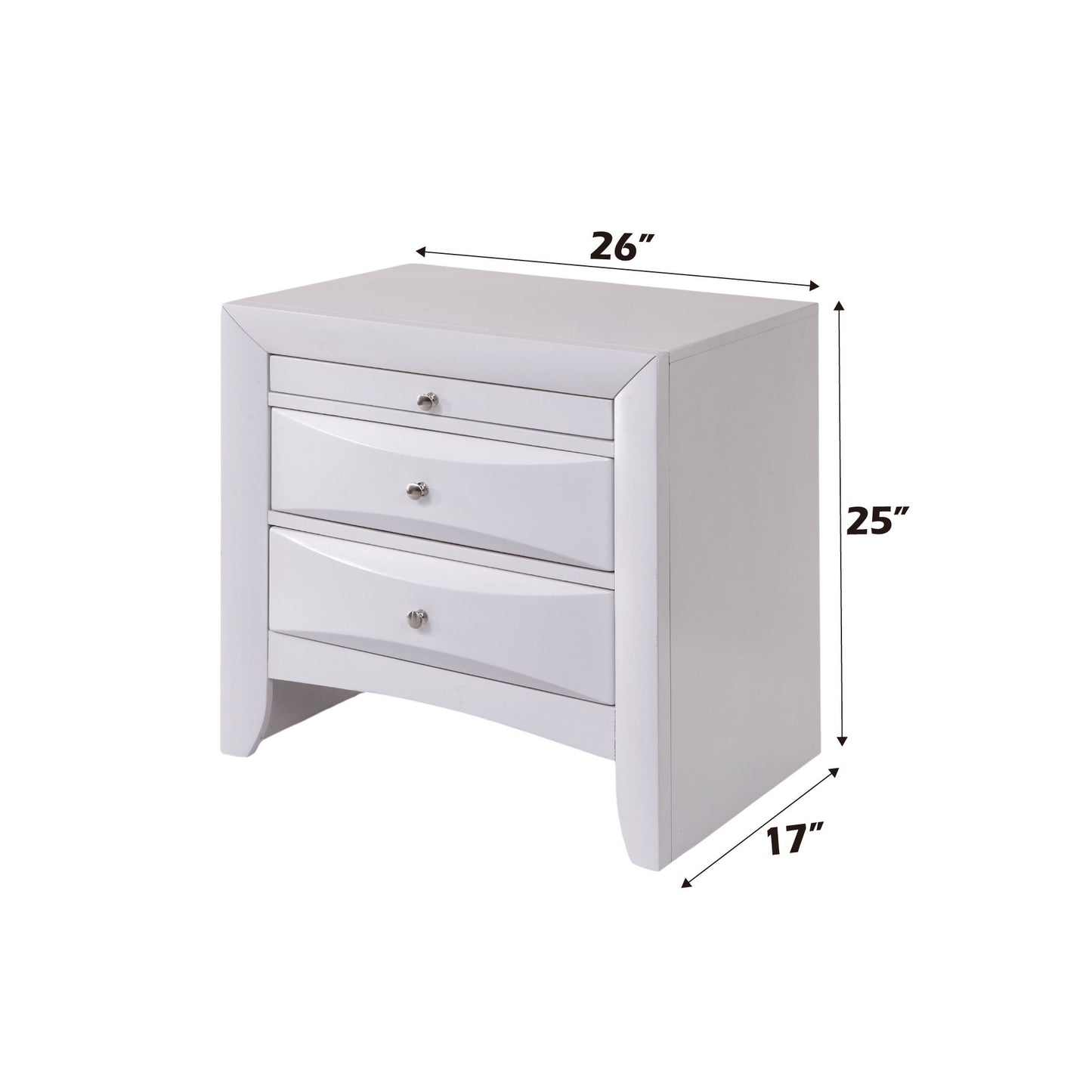 Ireland - Nightstand - White