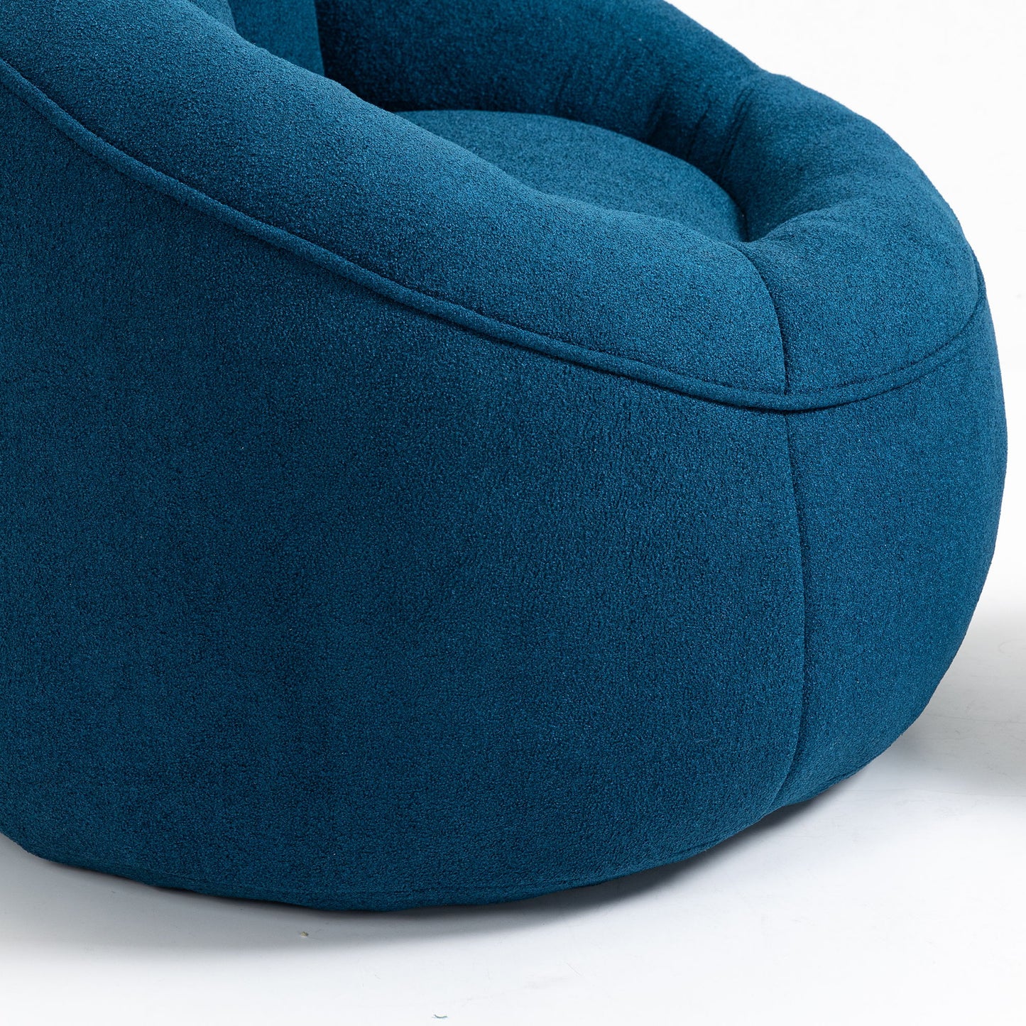 Bedding Bean Bag Sofa Chair High Pressure Foam Bean Bag Chair Adult Material With Padded Foam Padding Compressed Bean Bag With Footrest - Blue