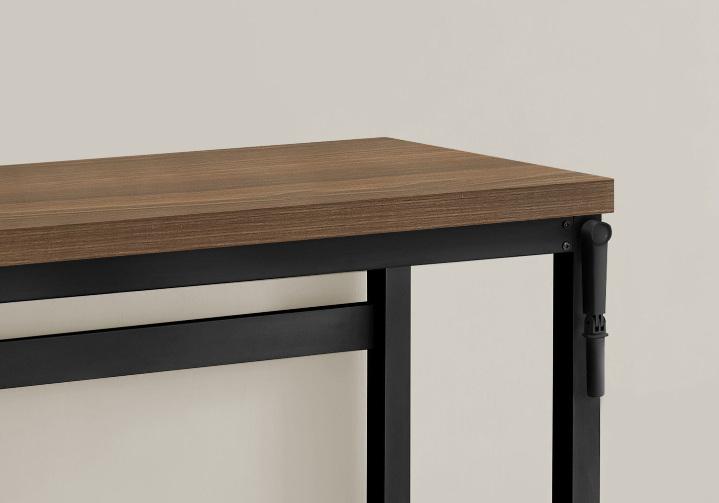 Computer Desk, Home Office, Standing, Adjustable, Laptop, Contemporary & Modern - Walnut