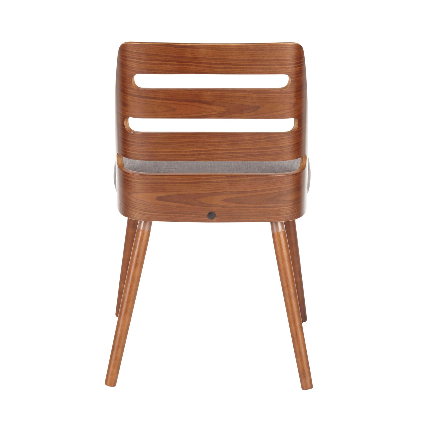 Trevi - Mid-Century Modern Dining / Chair - Walnut / Gray