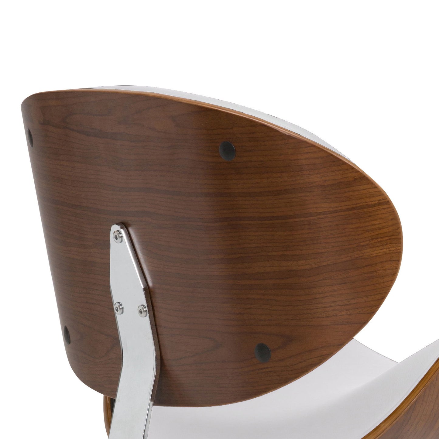 Marana - Bentwood Adjustable Swivel Bar Stool - White