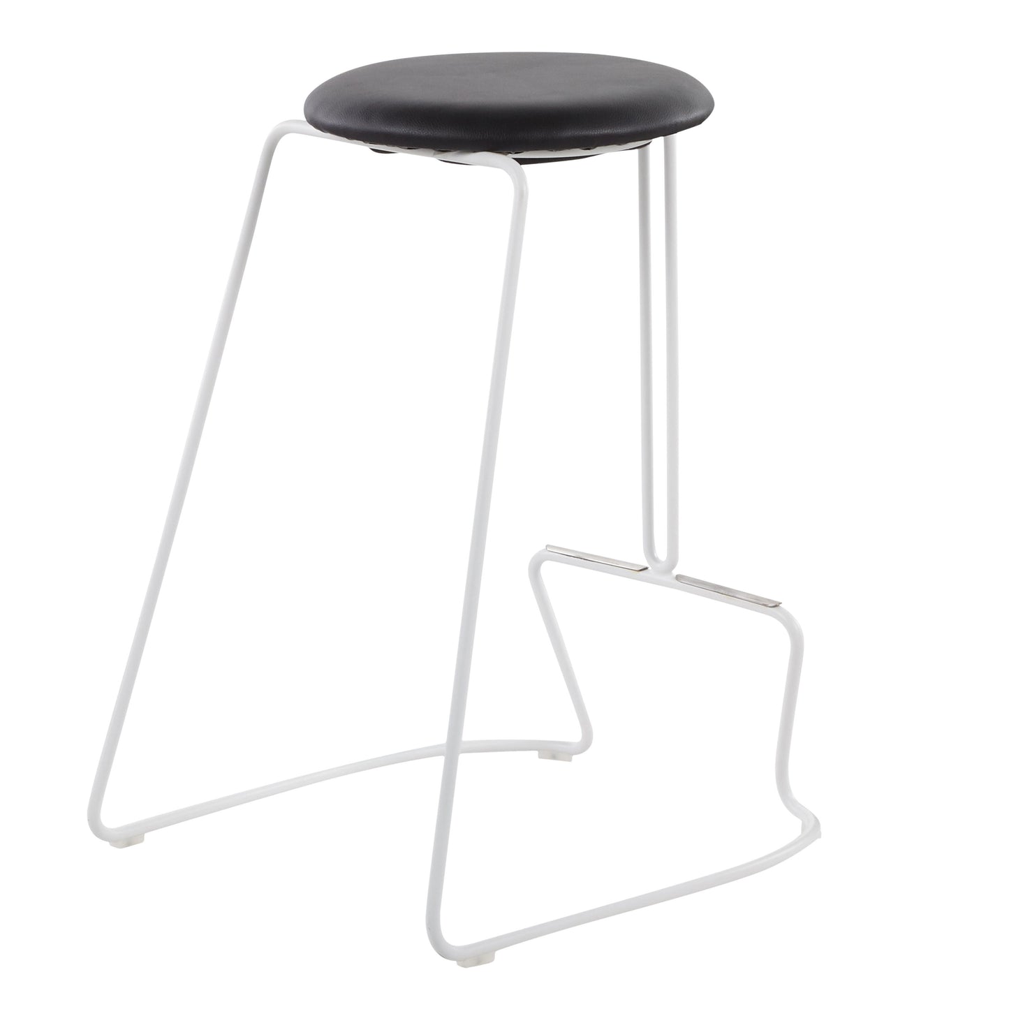 Finn - Contemporary Counter Stool (Set of 2) - White / Black
