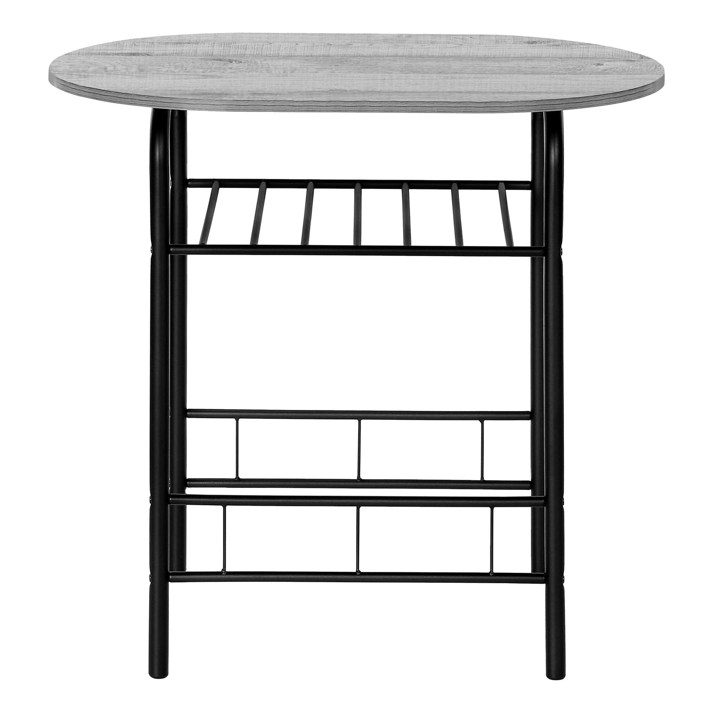 3 Pieces Dining Table Set, Small, Contemporary & Modern - Gray