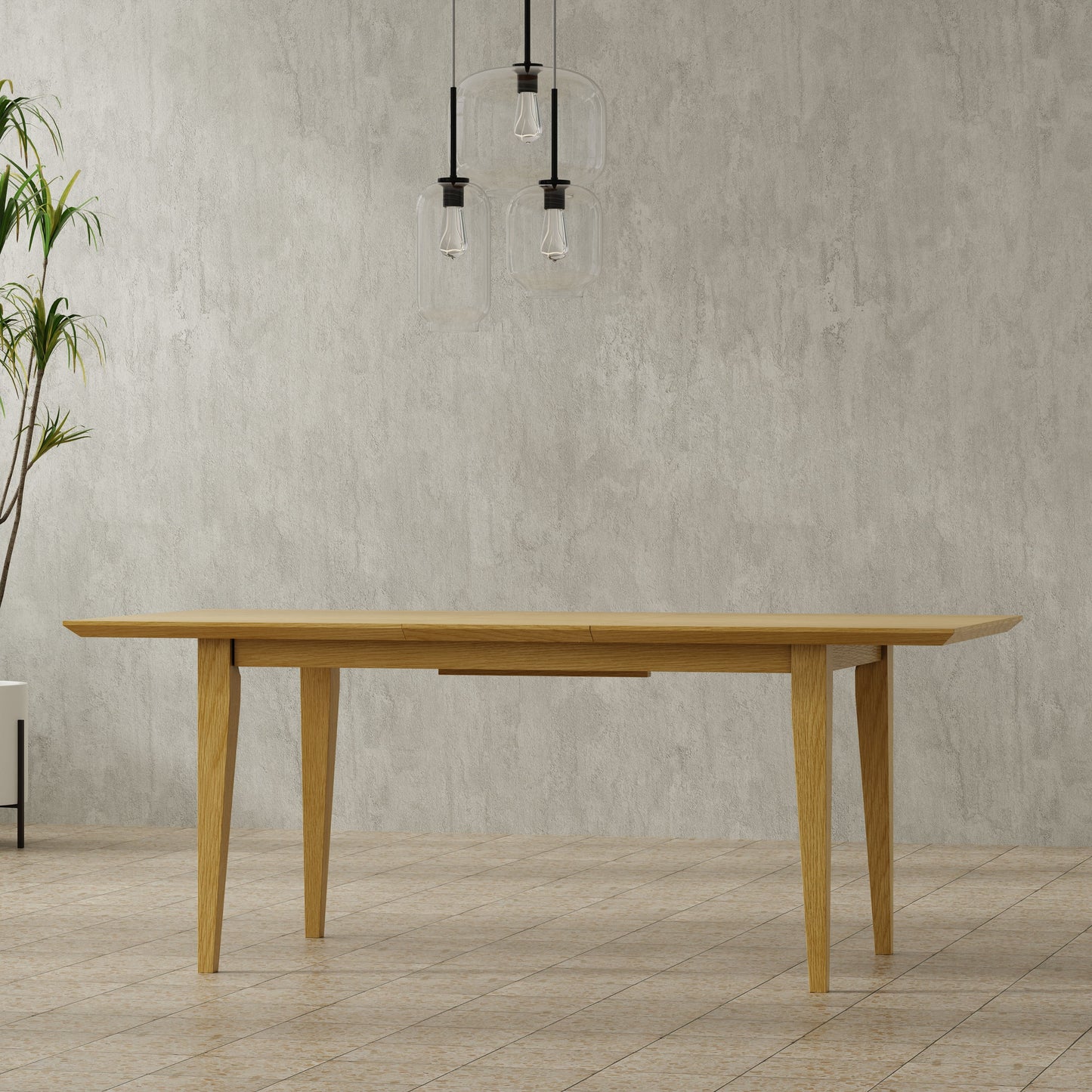 Colby - Extendable Dining Table, Contemporary - Brown