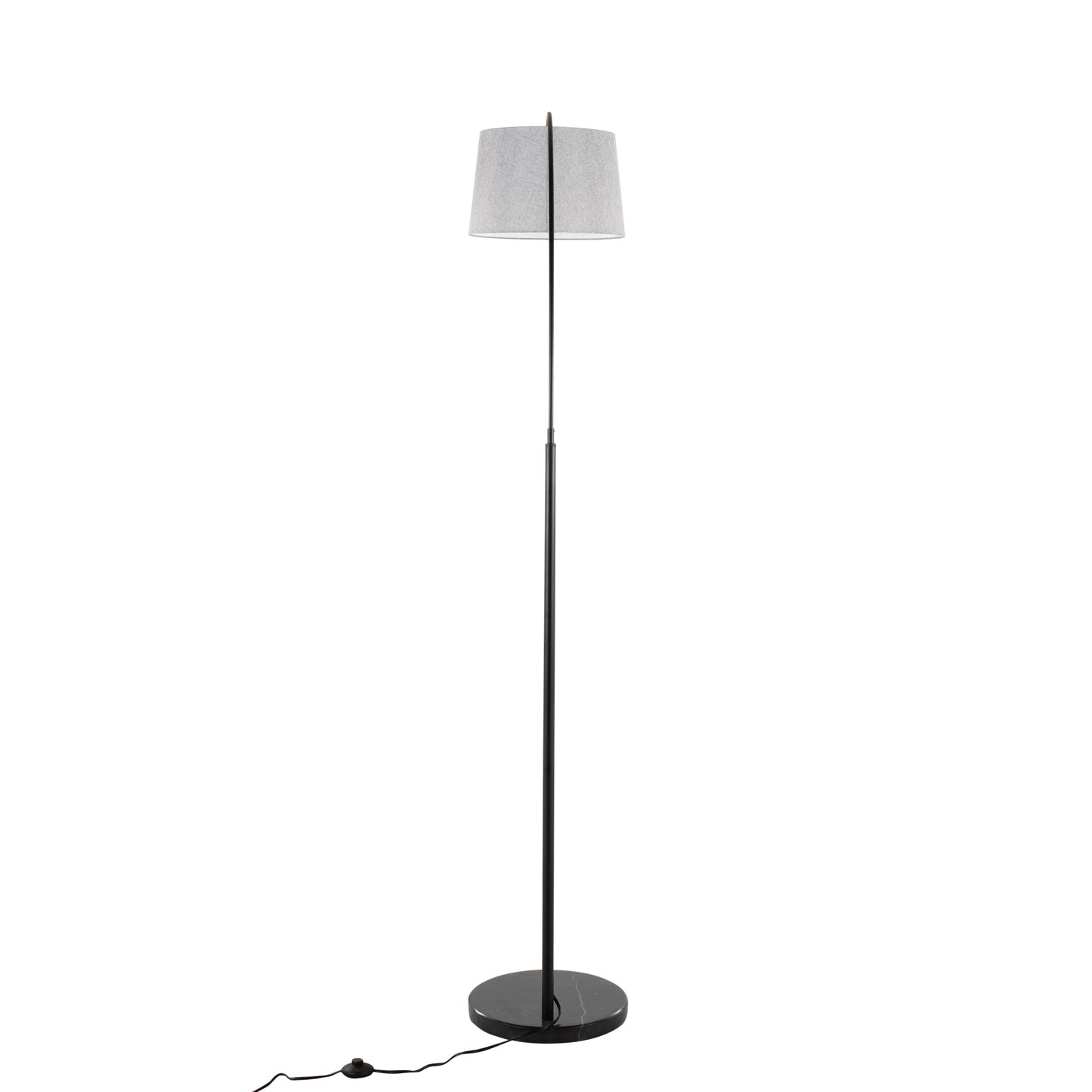 March - Contemporary Floor Lamp - Black / Gray