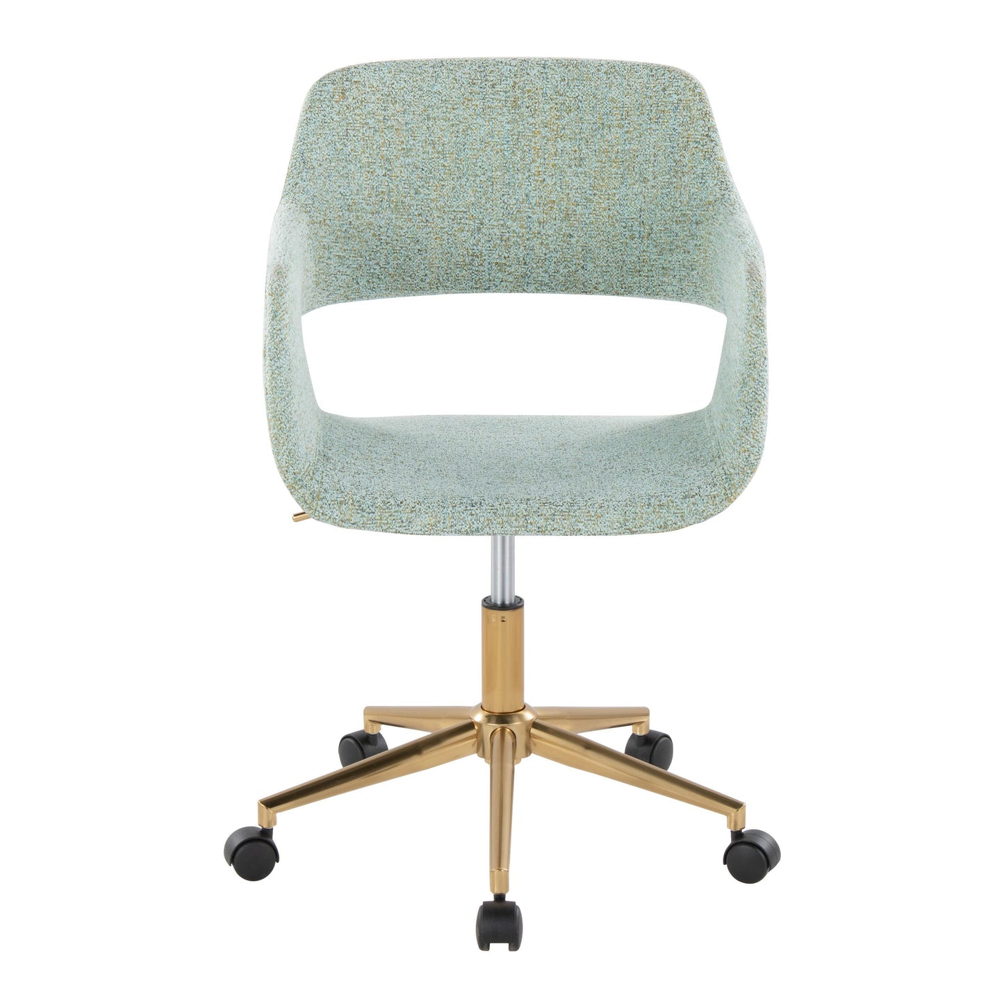 Margarite - Contemporary Task Chair - Gold / Light Green