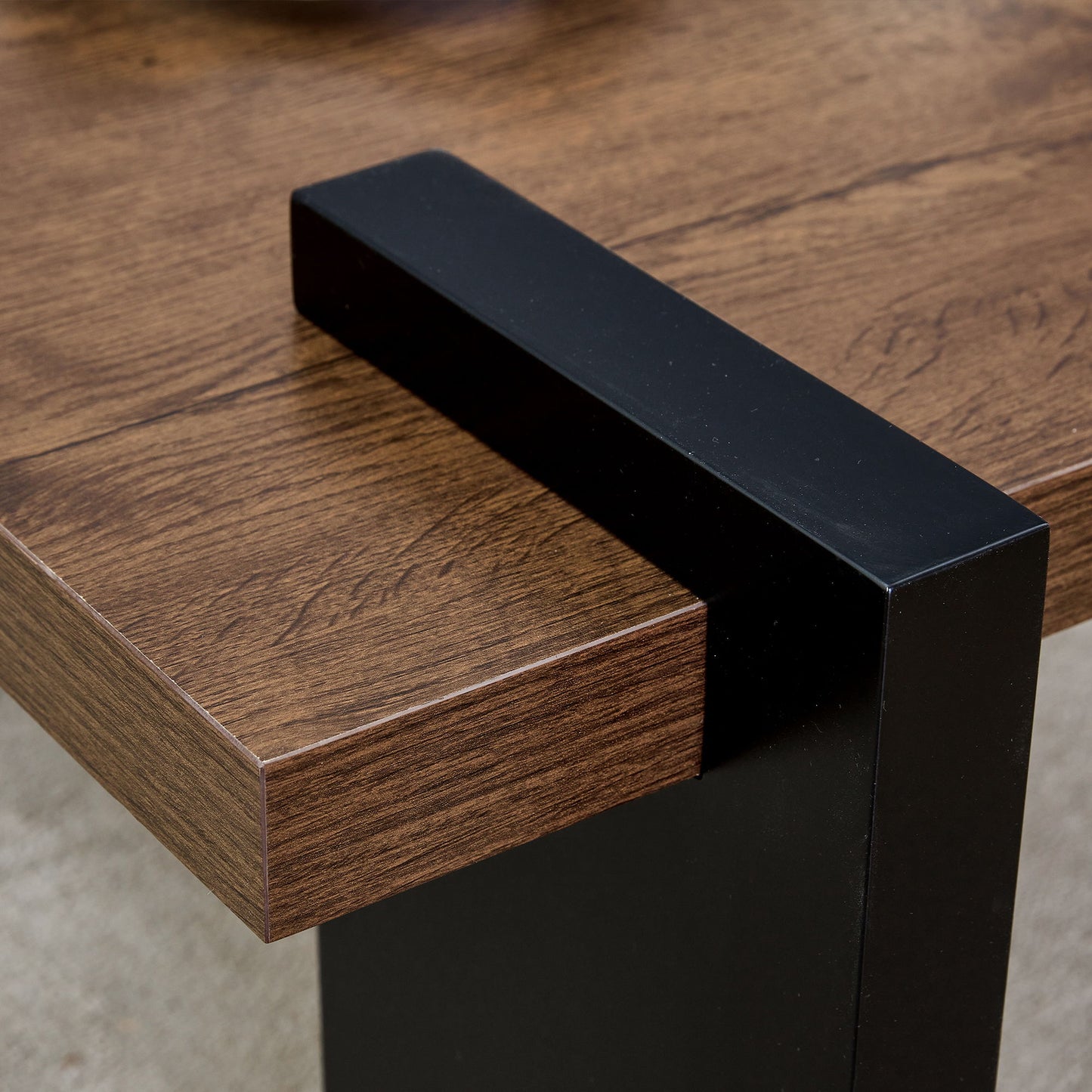 Walnut Colored Coffee Table, Suitable For Modern Minimalist Living Rooms And Leisure Areas - Walnut