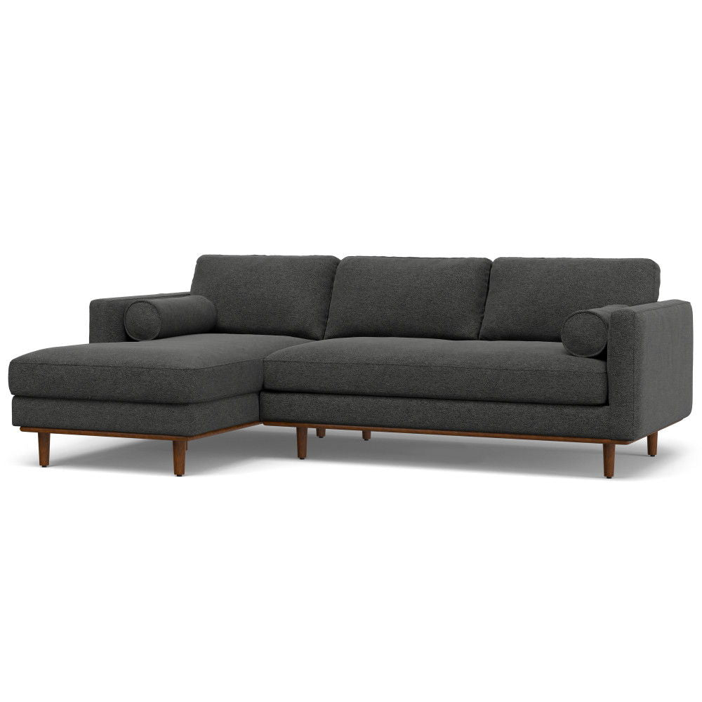 Morrison - Left Sectional Sofa - Charcoal Gray
