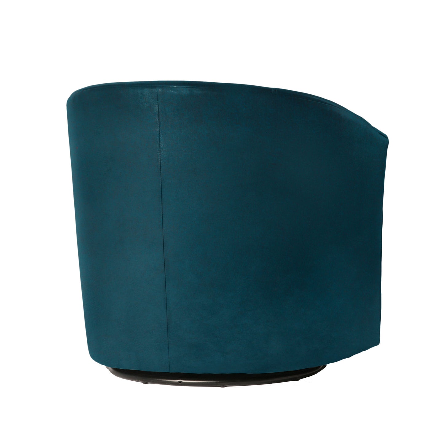 Eden - Swivel Chair With Plush Microfiber Upholstery - Blue