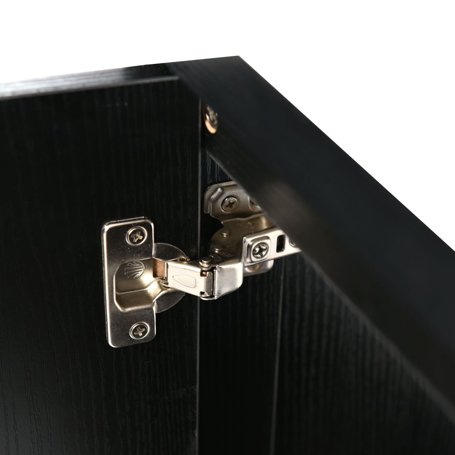 Bathroom Vanity Set With Sink, Combo Cabinet, Bathroom Storage Cabinet, Solid Wood Frame - Black
