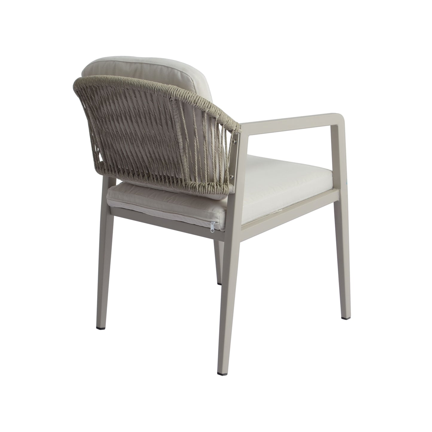 Modern Outdoor Dining Set With Expandable Acacia Wood Table And Iron Chairs - Gray