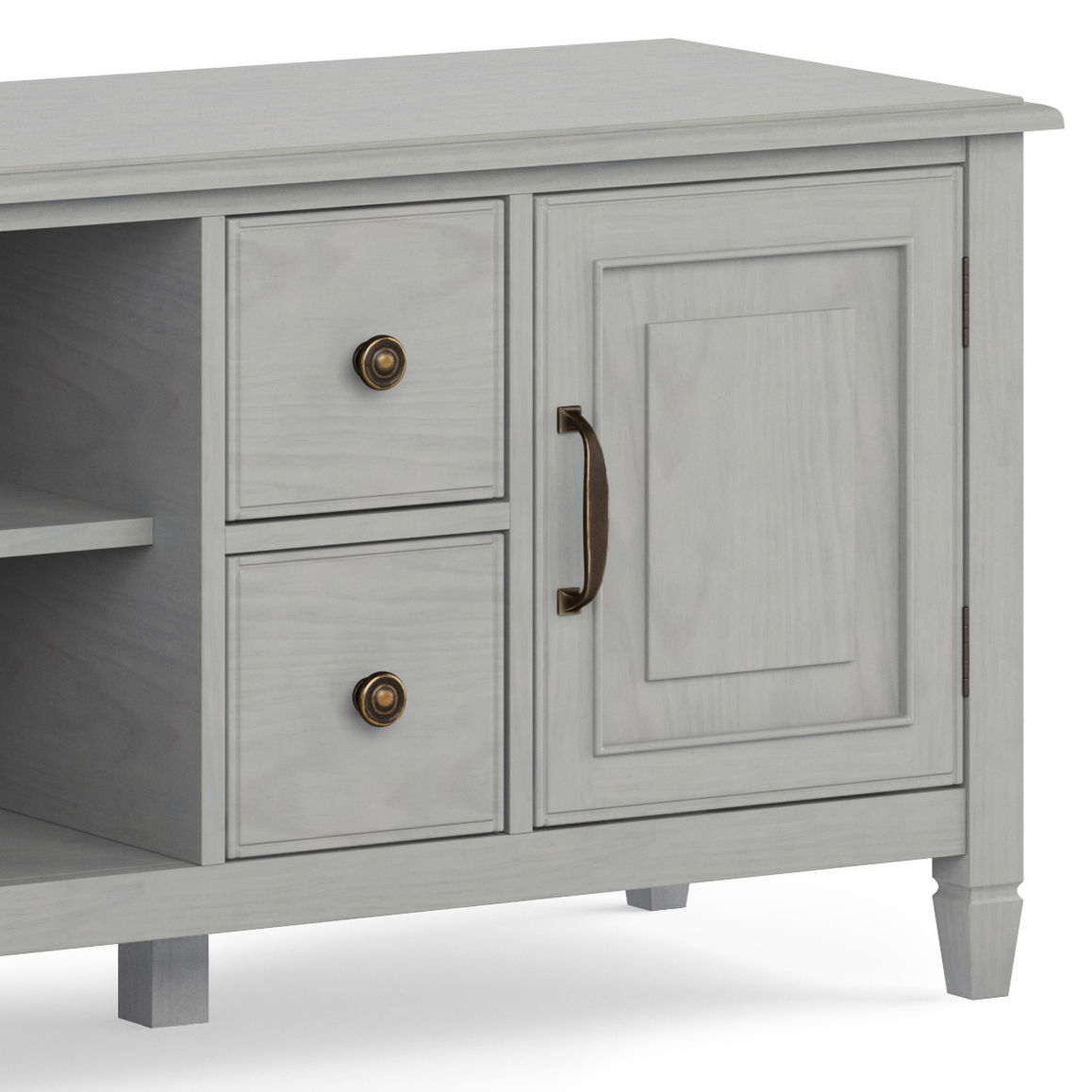 Connaught - Wide TV Stand - Fog Gray