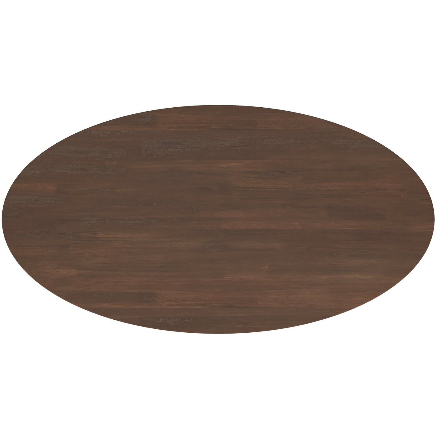 Ada - Mid-Century Modern Style Oval Dining Table - Brown