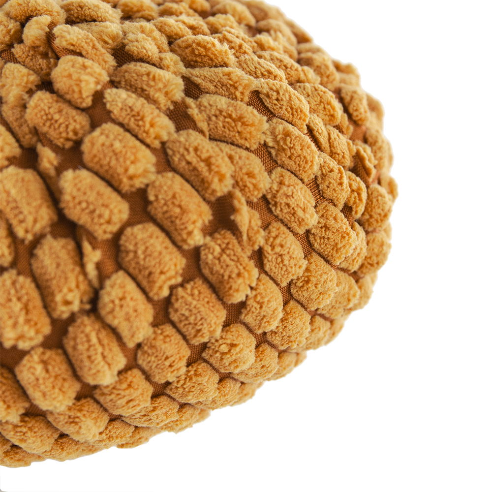 Chenille Weighted Pumpkin Ornament Decor For Holiday Harvest Festival Fall Festival & Thanksgiving (Set of 2) - Orange