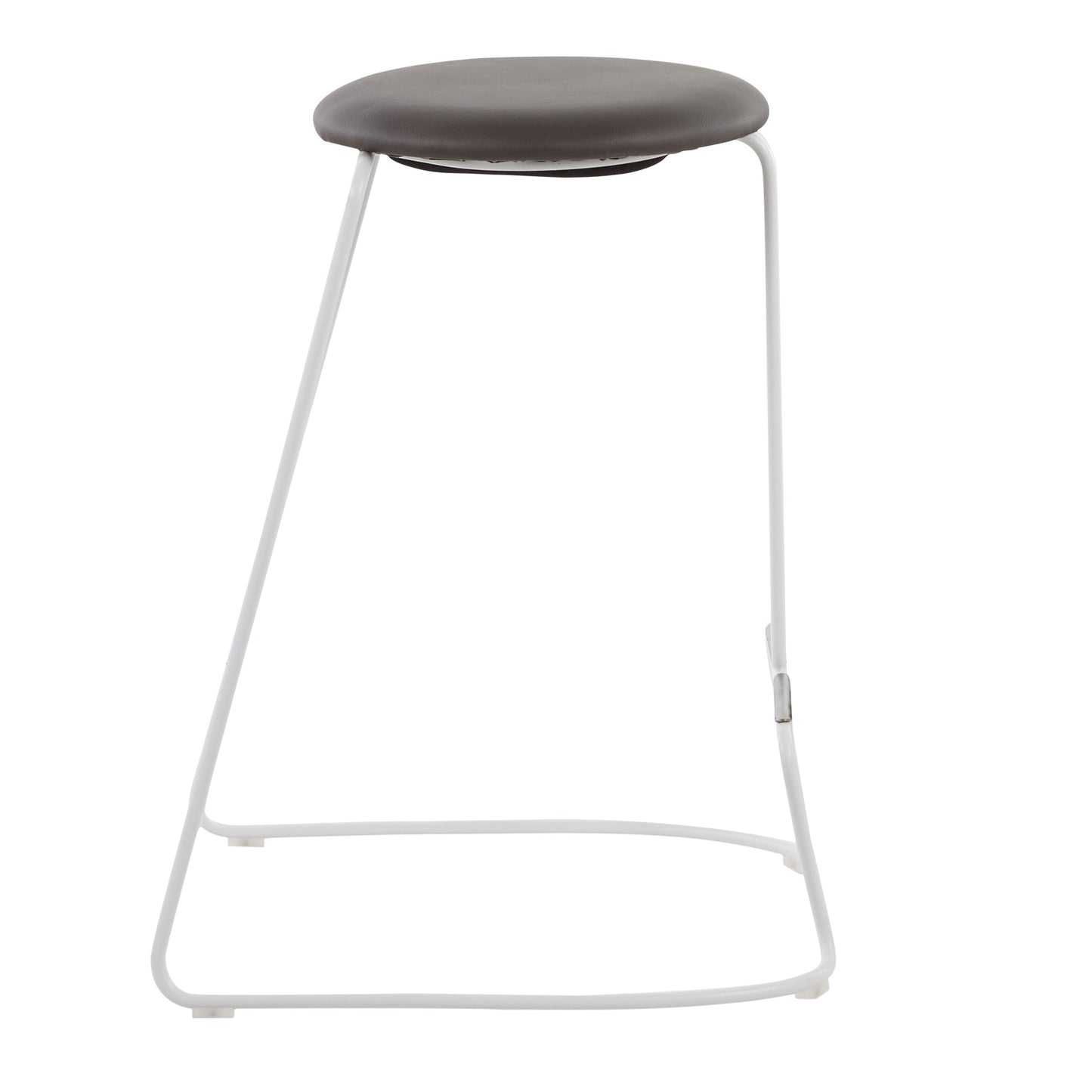 Finn - Contemporary Counter Stool (Set of 2) - White / Gray