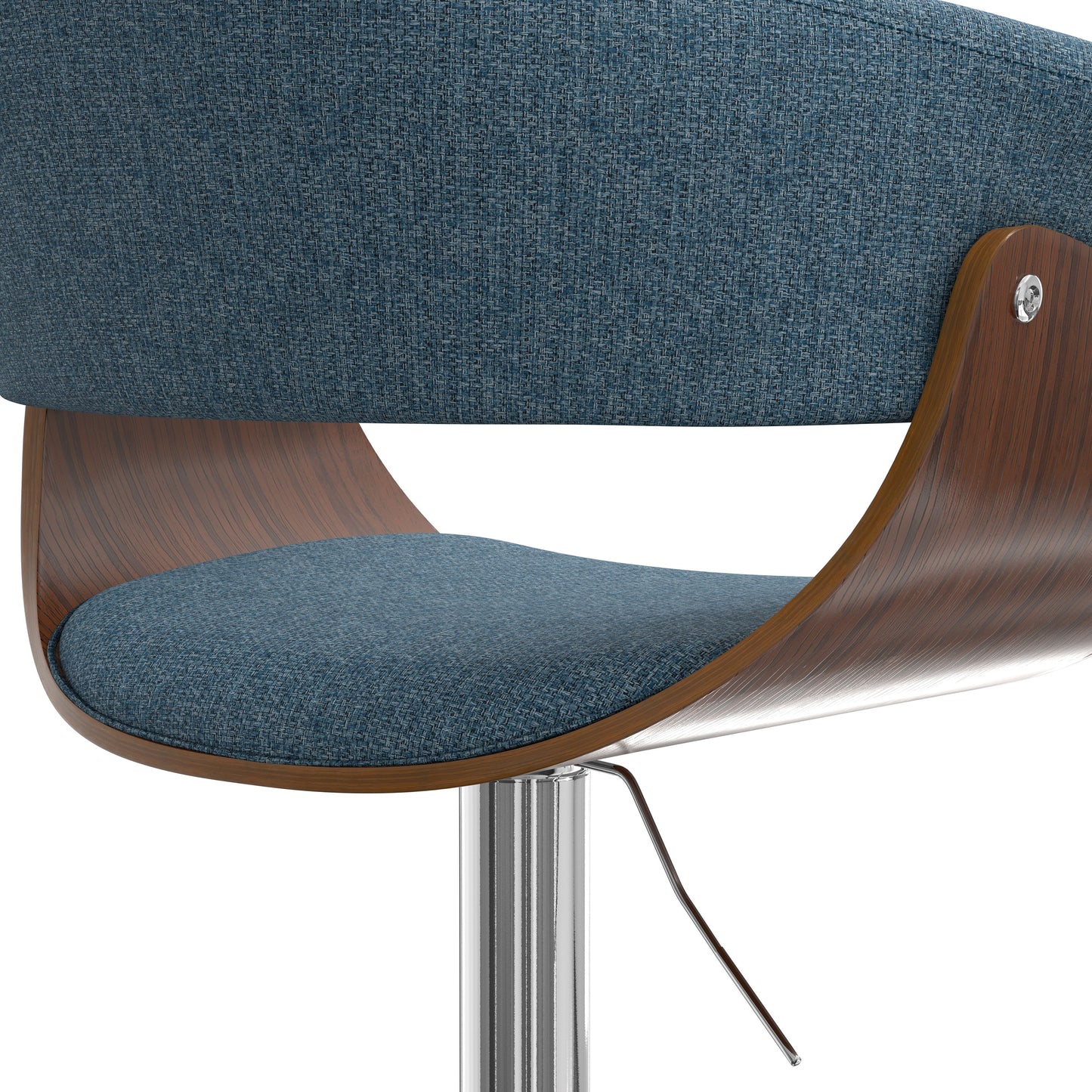 Sheldon - Adjustable Swivel Bar Stool - Denim Blue