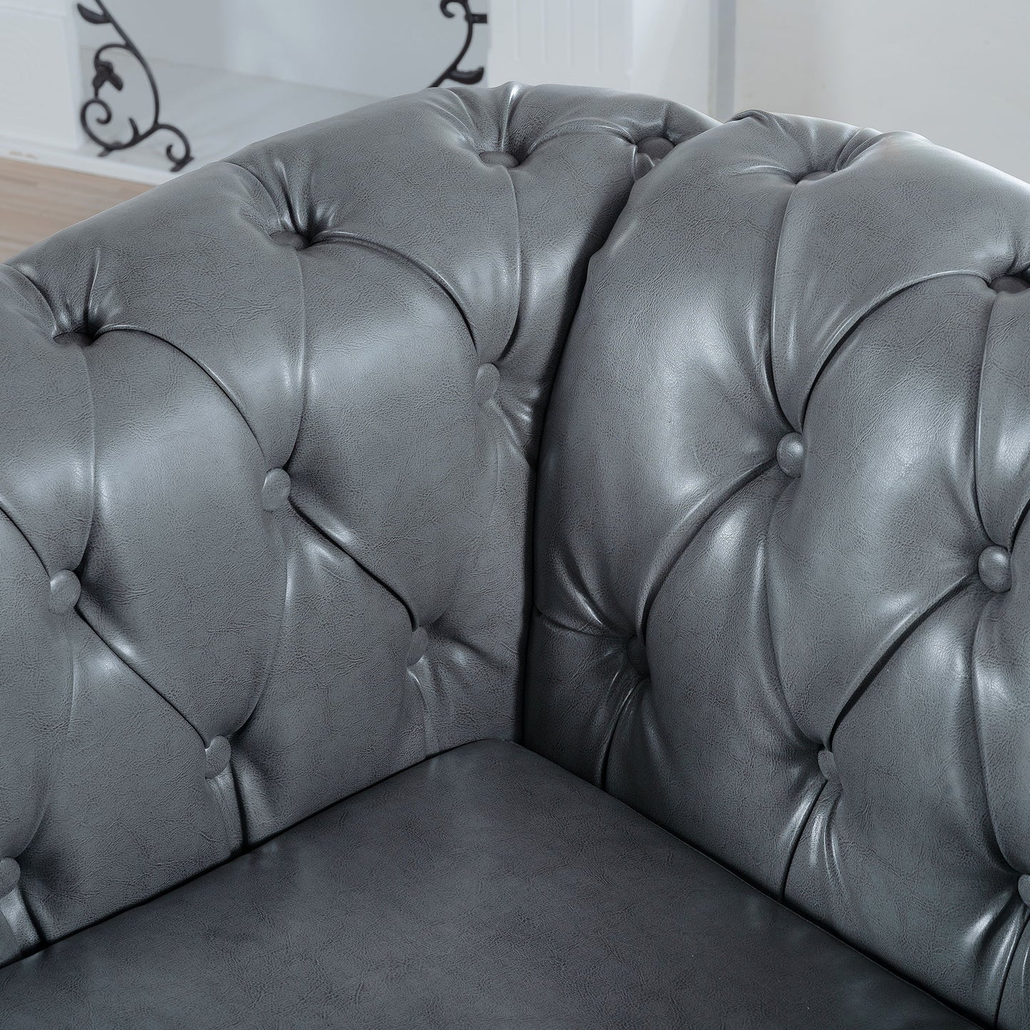 1 Seater Sofa For Living Room - Gray