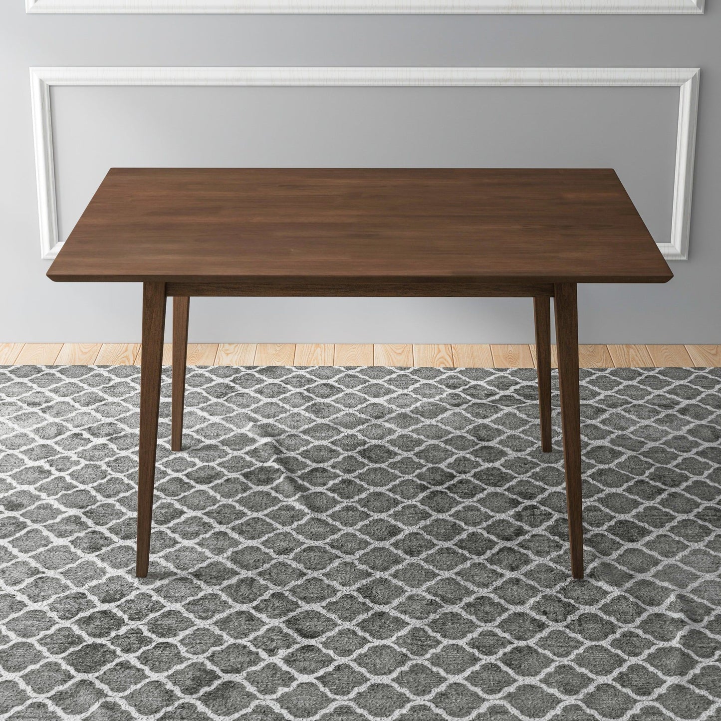 Levi - Modern Rectangular Dining Kitchen Table - Brown